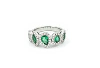Anillo Valentina Callegher Mujer in Oro Smeraldo 1 Ct 7401SSM - 7401SSM